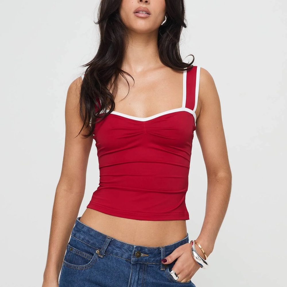 Princess Polly Last Words Top Red